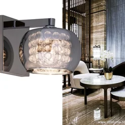 Wandlamp Pearl glas/chroom><noscript><img width=