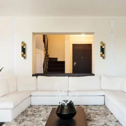 Wandlamp Pipes 48cm zwart/matgoud></noscript>Straluma Hot