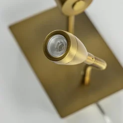 Wandlamp Regina antiek brons met leesarm exclusief kap>Straluma Clearance