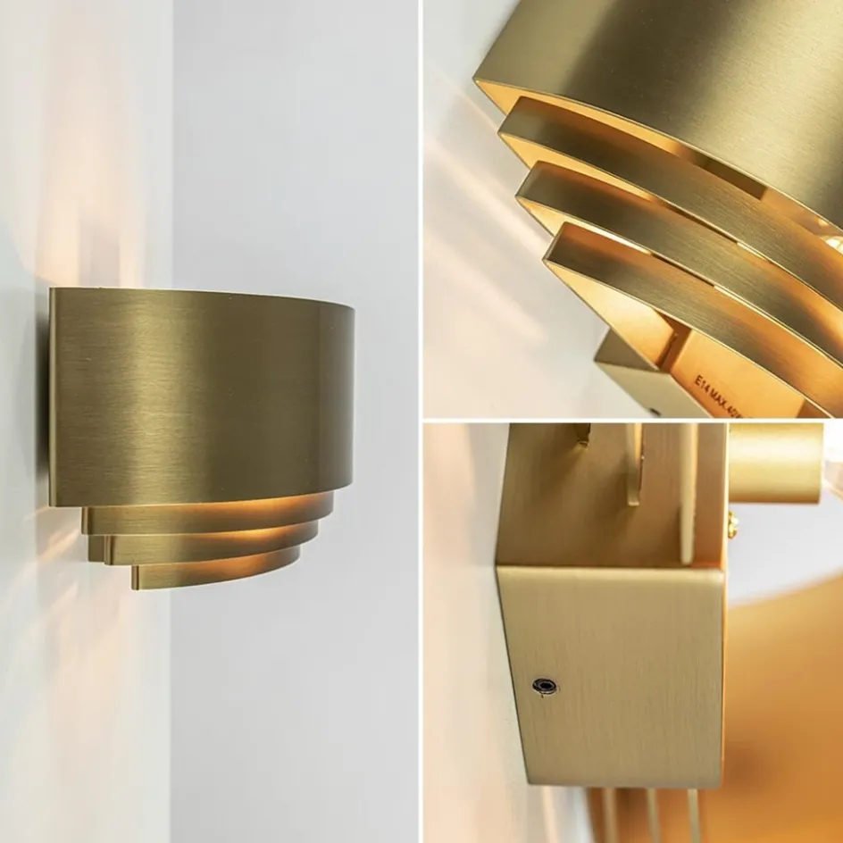 Wandlamp Sofia brass 30cm>Straluma