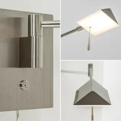 Wandlamp staal verstelbaar met dim to warm functie><noscript><img width=