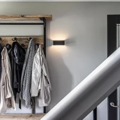 Wandlamp Stretto zwart 20cm><noscript><img width=