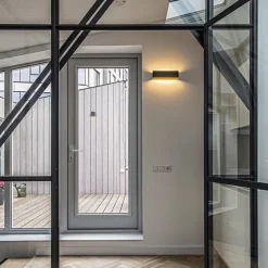 Wandlamp Stretto zwart/goud 30cm></noscript>Straluma