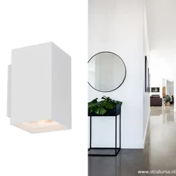 Wandlamp wit rechthoek up+down gu10></noscript>Straluma Online