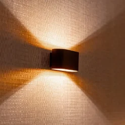 Wandlamp Xera ovaal zwart/goud><noscript><img width=