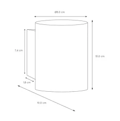 Wandlamp Xera zwart/goud binnenkant><noscript><img width=