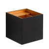 Wandlamp Xio kubus zwart/goud inclusief G9>Straluma Sale