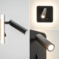 Wandlamp zwart leesspot + indirect lich></noscript>Straluma Sale