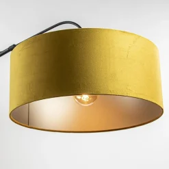 Wandlamp zwart met velourse kap></noscript>Straluma Sale