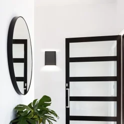 Wandlamp zwart/goud ovaal dimbaar></noscript>Straluma Sale