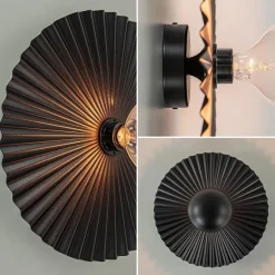 Wand/plafondlamp decoratief zwart><noscript><img width=