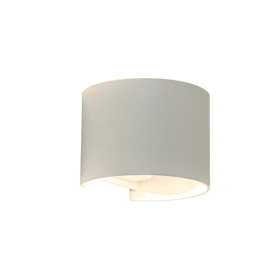 Witte LED Buitenlamp IP54 afgerond wit>Straluma Outlet