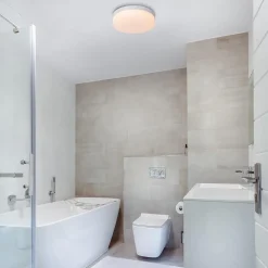 Witte LED plafondlamp IP44 met bewegingssensor></noscript>Straluma Sale