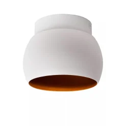 Witte plafondspot GU10 met gouden binnenzijde></noscript>Straluma Best