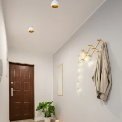 Witte plafondspot GU10 met gouden binnenzijde></noscript>Straluma Best