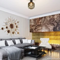 Zwart glazen plafondlamp luxury><noscript><img width=