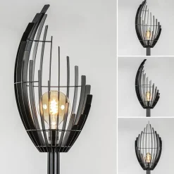 Zwart metalen design vloerlamp Omegna dimbaar></noscript>Straluma Sale