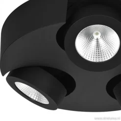 Zwarte design plafondlamp LED></noscript>Straluma Hot
