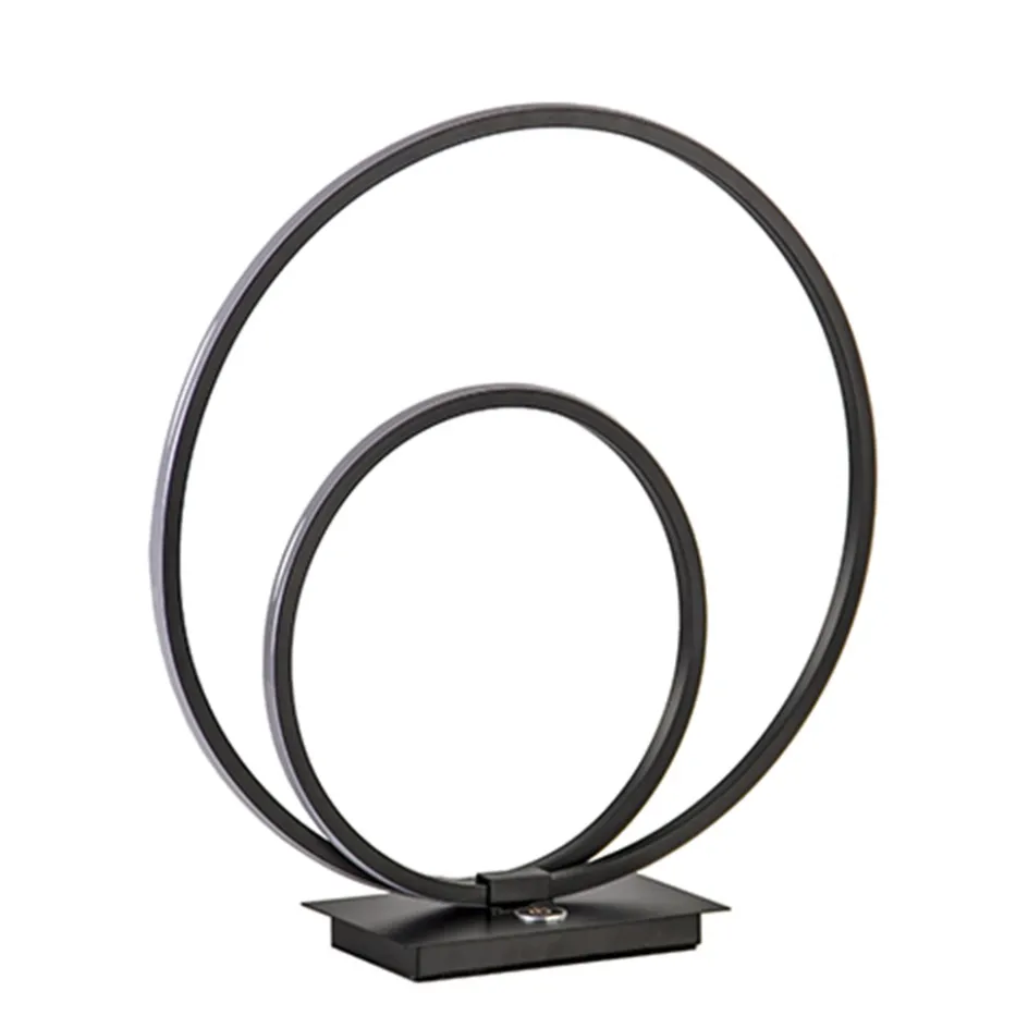 Zwarte LED tafellamp met touchdimmer>Straluma New