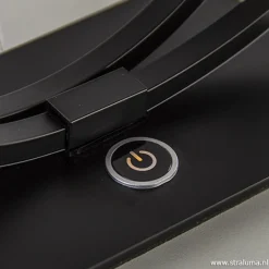 Zwarte LED tafellamp met touchdimmer><noscript><img width=