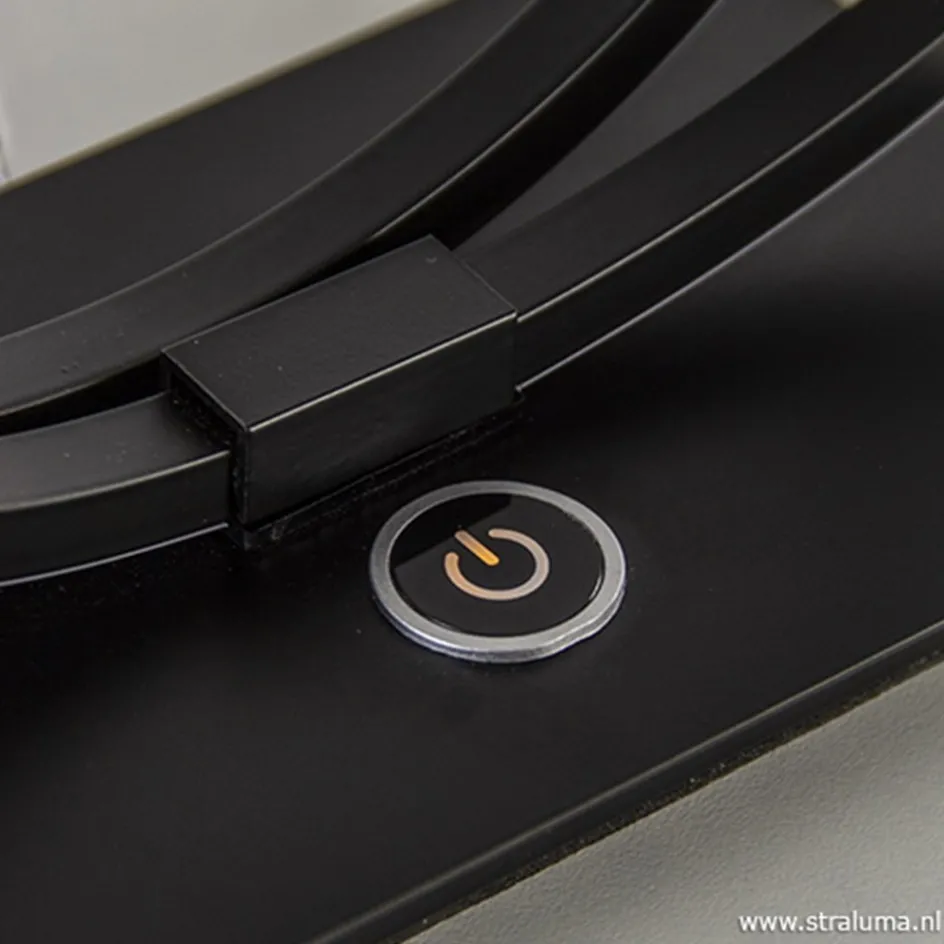 Zwarte LED tafellamp met touchdimmer>Straluma New