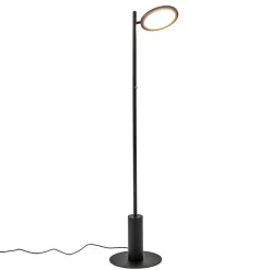 Zwarte LED vloerlamp 3-standen dimbaar>Straluma Discount