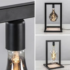 Zwarte tafellamp frame excl. lichtbron></noscript>Straluma Discount