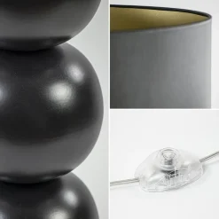 Zwarte vloerlamp bollen met zwarte ronde kap></noscript>Straluma Clearance