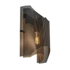 Zwarte wandlamp gaas>Straluma Hot