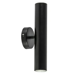 Zwarte wandlamp up+down cilinder GU10>Straluma Clearance